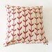Cushion cover 50x50cm  - Orla, in deep red