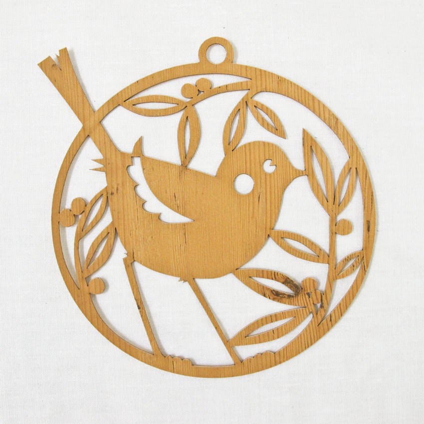 Lasercut card - Birdie hanger