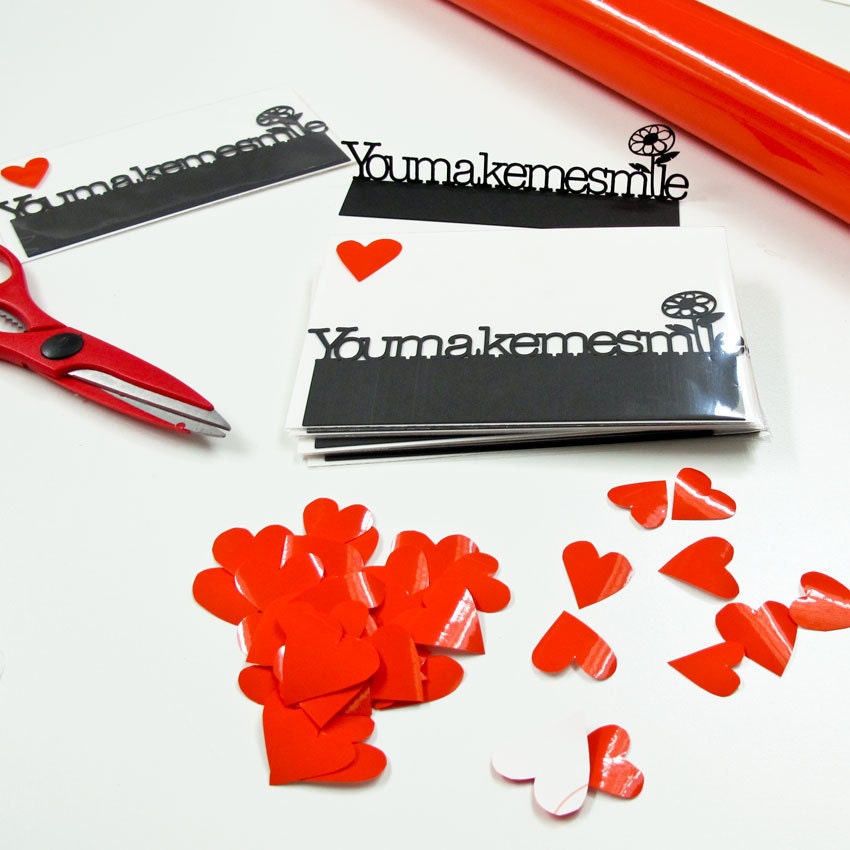 Lasercut card - YouMakeMeSmile