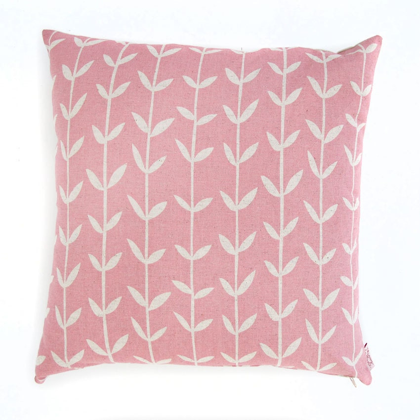 Cushion cover 50x50cm - Solid Orla, in Strawberry