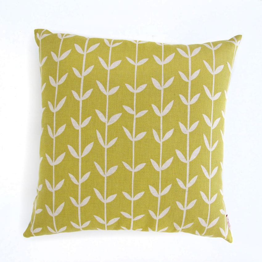 Cushion cover 50x50cm - Solid Orla, in Lemon