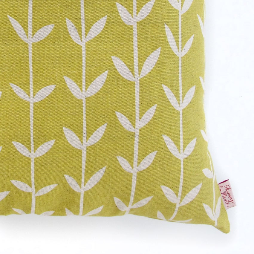 Cushion cover 50x50cm - Solid Orla, in Lemon