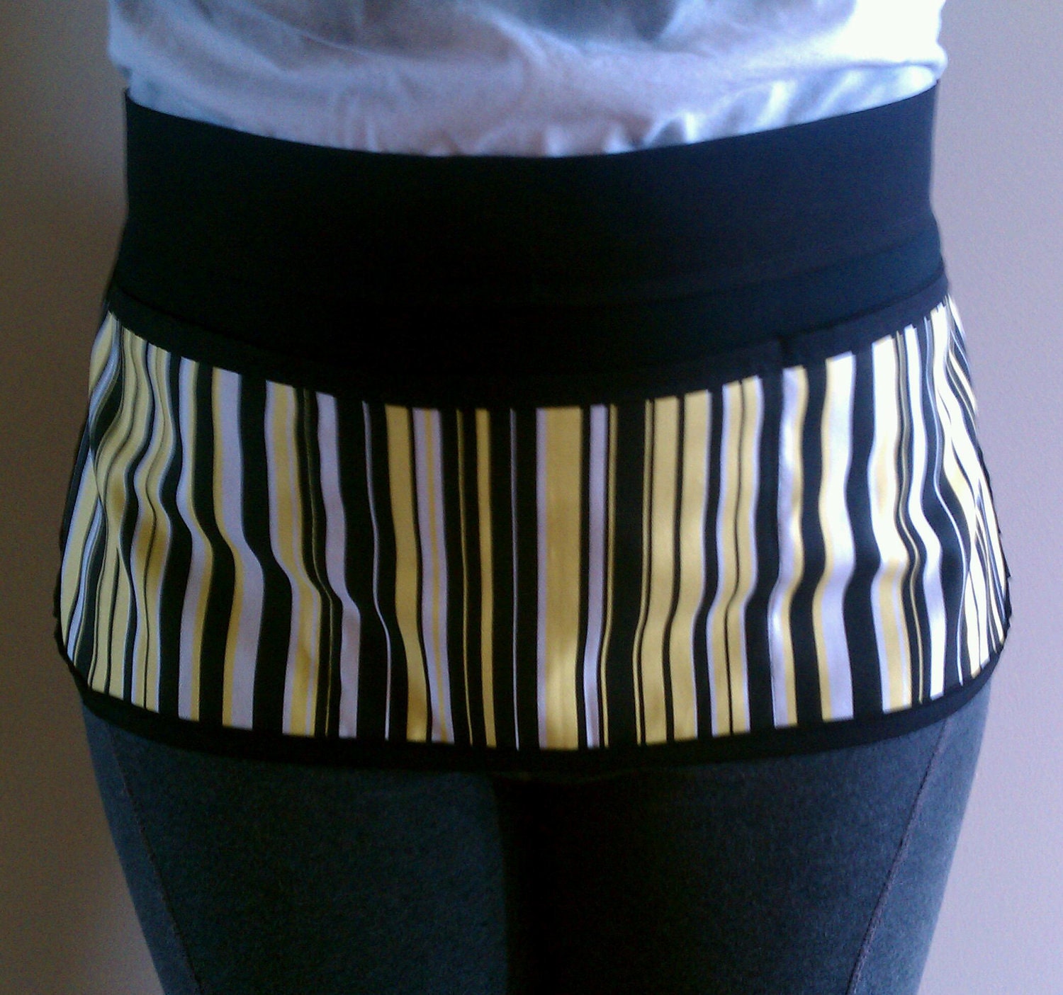 Yellow Stripes Money Apron