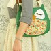 Wendy the Owl Applique Canvas Tote Purse Handbag Shoulder bag