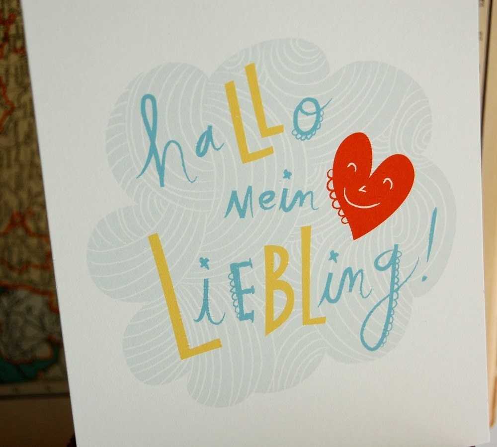 Hallo mein Liebling Print