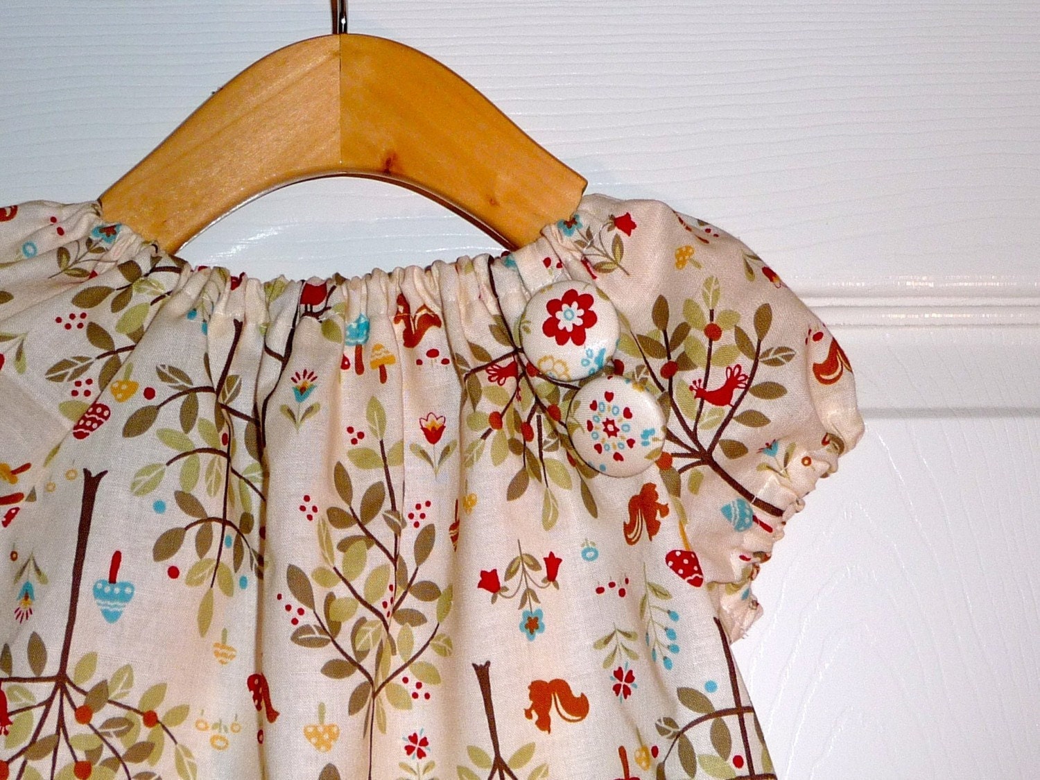 Peasant top with the 'EXTRA TOUCH' - Folklore - Pick the size Newborn up to 12 Years by Boutique Mia