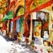 Cityscape art, PRINT from watercolor landscape painting print
