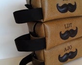 Personalized Mens Toiletry Bag Mustache HANDMADE Wedding Shaving Kit Custom Groomsmen Gift Groomsman Gift Groom Ushers