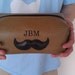 Groomsman Gift Personalized Mens Toiletry Bag Mustache HANDMADE Wedding Shaving Kit Custom Groomsmen Gift Groomsman Gift Felix Street
