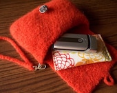Crochet Pattern Felted Wool Clutch Purse Wristlet PDF Digital Crochet Pattern