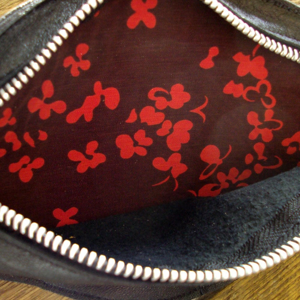 Leather Red Winged Blackbird Bag Clutch