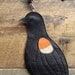 Leather Red Winged Blackbird Bag Clutch