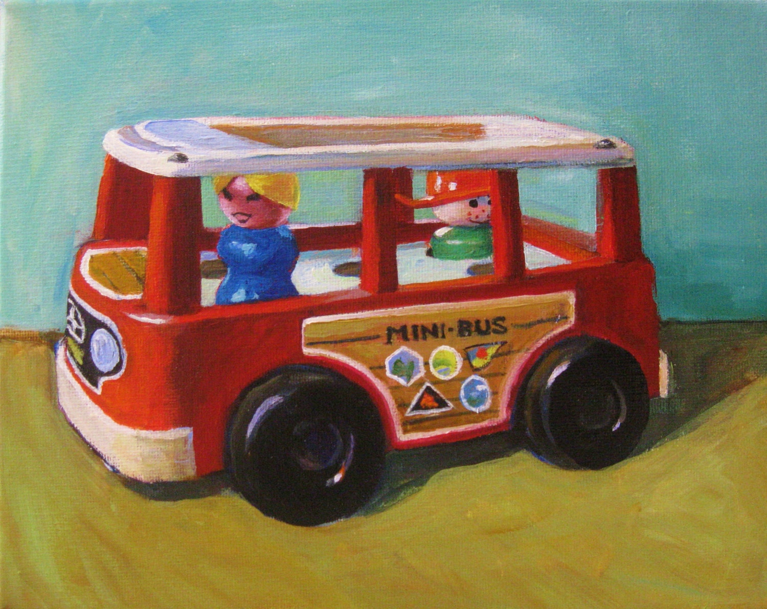 Fisher-Price Little People Minibus Print