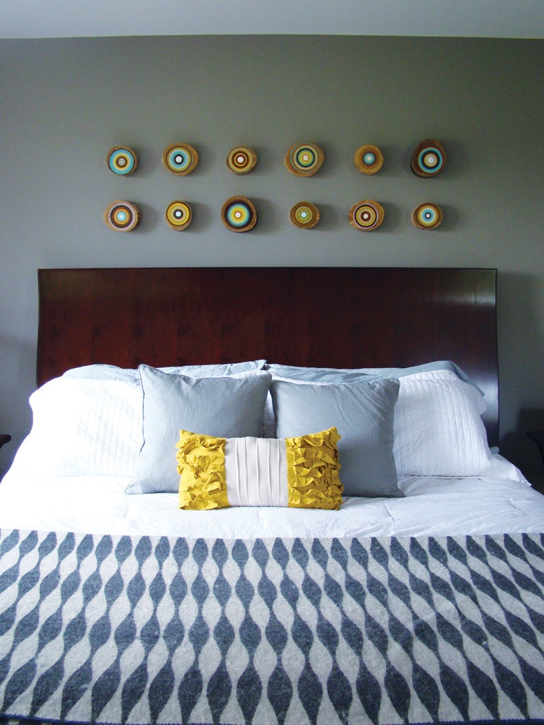 Tree Ring Paintings Fresh and Vibrant for your Rustic or Urban Home