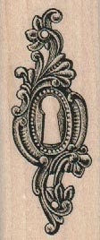 Steampunk Key hole Victorian  keyhole escutcheon stamp unMounted   rubber stamp    stamp number 18427