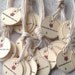MICRO TAGS - 70 Customized 1 inch Circle Tags - perfect for jewelry and other small items