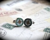 Free Shipping Vintage Compass Cufflinks
