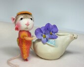 Dressed Mouse/Bunny Class  Needle Felting Class to create BOTH the Bunny and Mouse By Barby Anderson (Kit Available and sold separately)