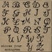 Bird  Letter Custom Monogram  - Burlap Feed Sack Pillow Door Hanger