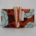 Handmade Small Card Wallet - Rust Camellia