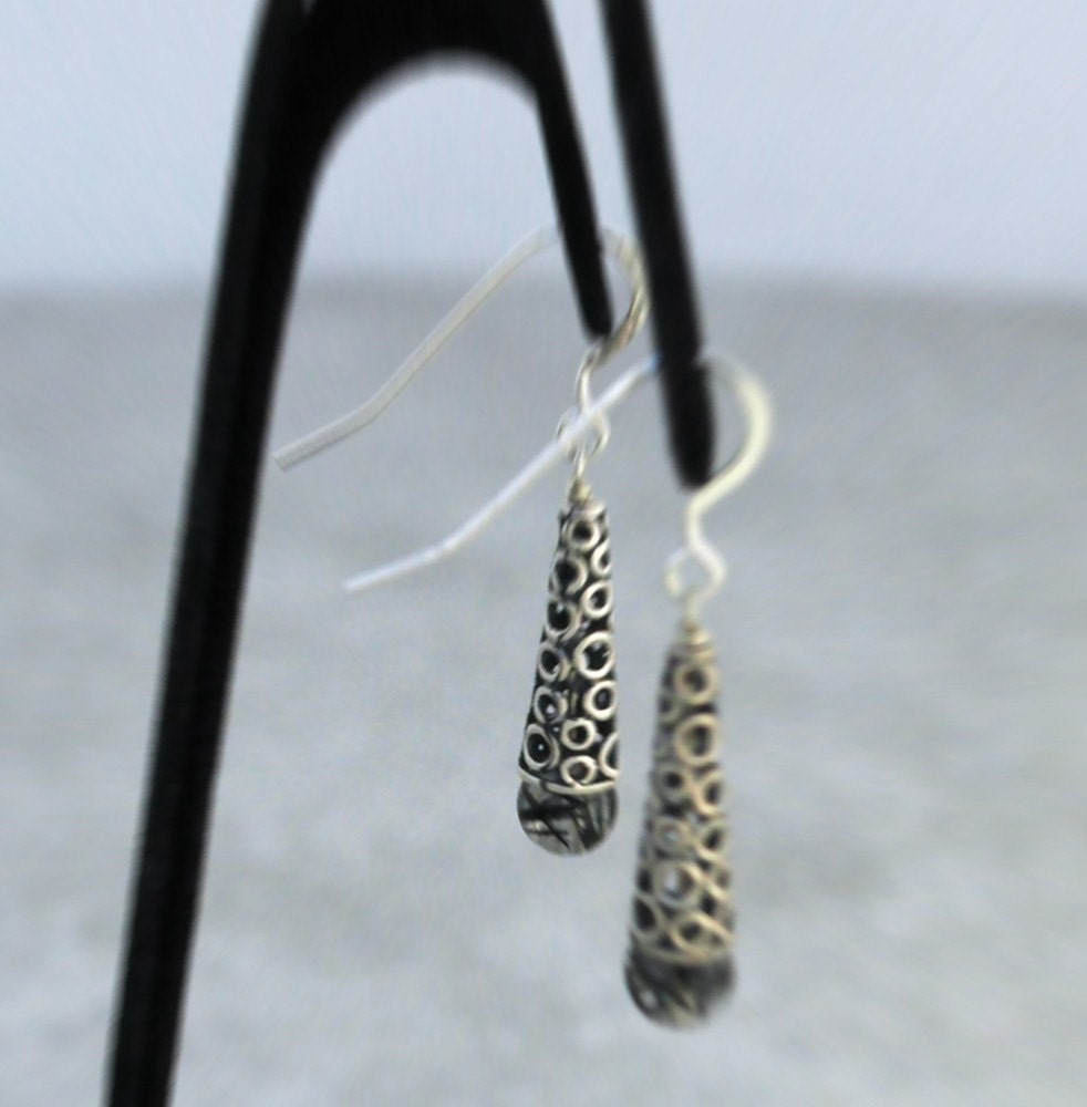 All Stacked Up - Earrings in Sterling Silver - Ready To Ship