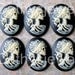 Ivory Portrait Cameo Lolita 25x18 Set Of Six