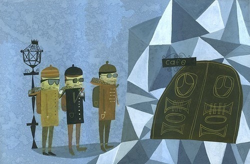 Alfred,Louis and Francois. Limited edition 13x19 print by Matte Stephens.