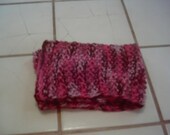 Shades of pink striped scarf