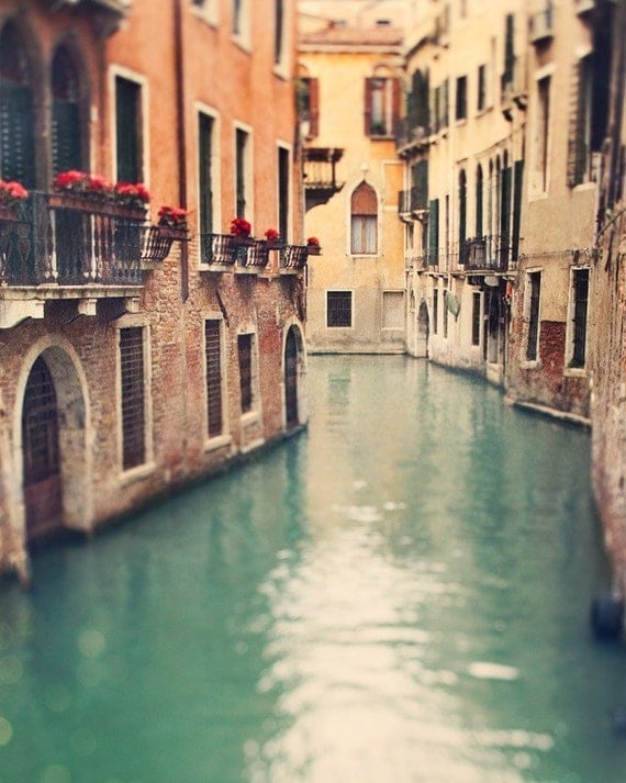 Venice Photography, Italy, Canals, Emerald Green, Gothic Architecture, Travel Photograph - When in Venice