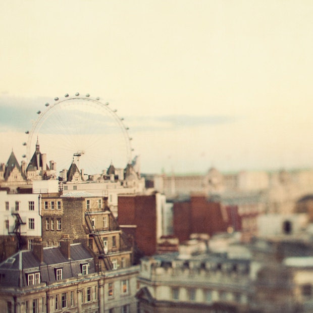 London Eye, London Photo, Travel Photography, Cityscape, Dreamy, Romantic Travel Photography - Eye On London