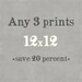 Any Three 12x12 prints
