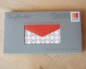 WICKER Letterpress Notecards 6pk (choose WARM or COOL envelopes)