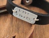 leather bracelet.