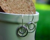 xs double open circle earring.