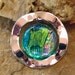 Dichroic Fused Glass in a Silver Setting, Fused Glass Jewelry - On the Waves