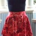 Red Red Rose Retro Style Half Apron