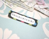 90 Clothing Labels - Neon Polka Dot