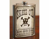 SNAKE OIL - Stainless Steel Flask -  8oz.