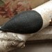 DIY-kit handmade fascinator - teardrop shape - base, hairclip, template & instructions - black vegan felt (other colors available)