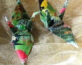Creedance Clearwater Peace Crane Wedding Cake Topper Favor Christmas Ornament Japanese Paper Bird