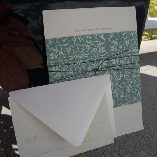 RESERVED FOR JANE Letterpressed - Kerry - Wedding Invitations