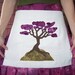 Red Bud Applique Apron/Wrap Skirt