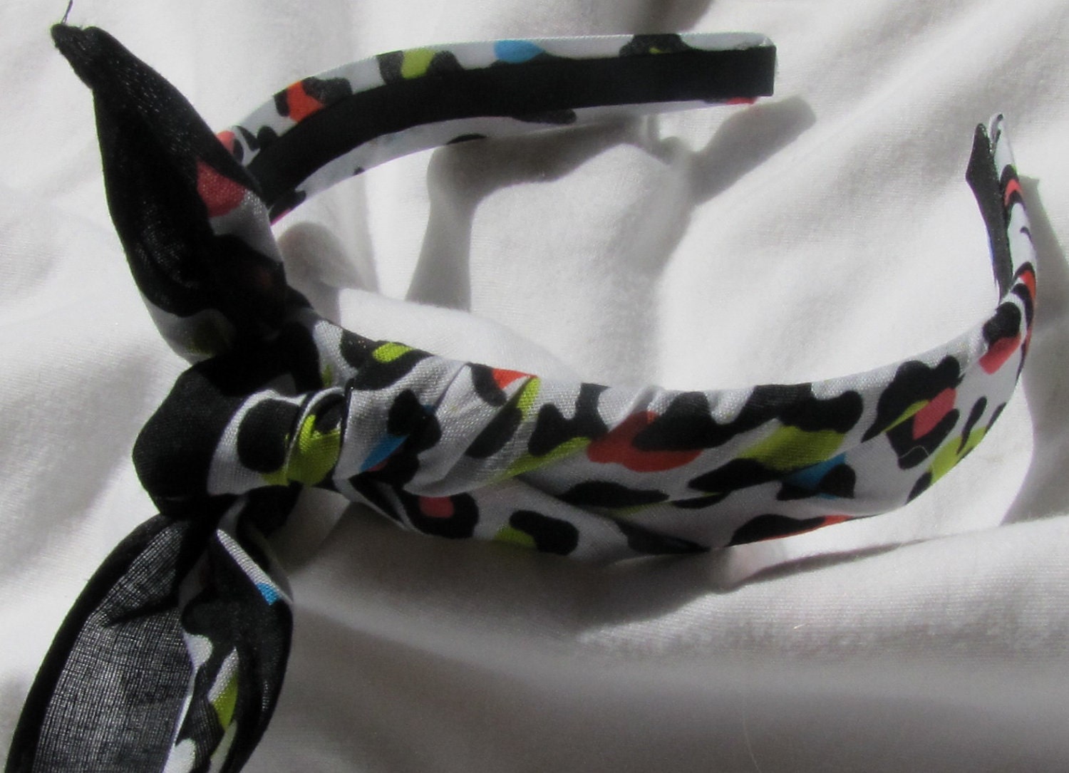 Bandana Knot Headband (BRIGHT LEOPARD)
