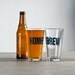 Homebrew - 2 hand printed pint glasses - dark charcoal