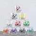 The whole lot - screen printed bicycle old fashioned  glasses, set of 10