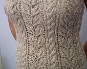 Classic Cable Tank Tube - Knit Pattern PDF
