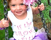 If the Crown Fits Tutu Set- Shirt or Onesie, Tutu Skirt and Hair Bow- Girls Princess Outfit- Baby Girl Tutu- Toddler Tutu- Photography Prop