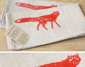 napkin, fox