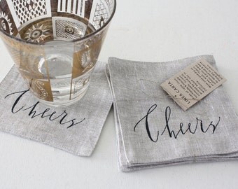 coaster, cheers - set of 4