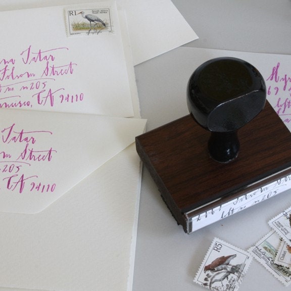 custom address stamp